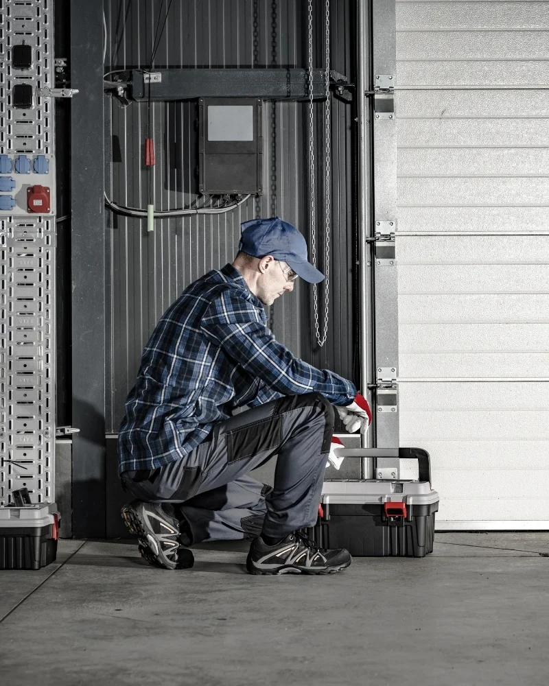 North Carolina Garage Door Repair technician at work