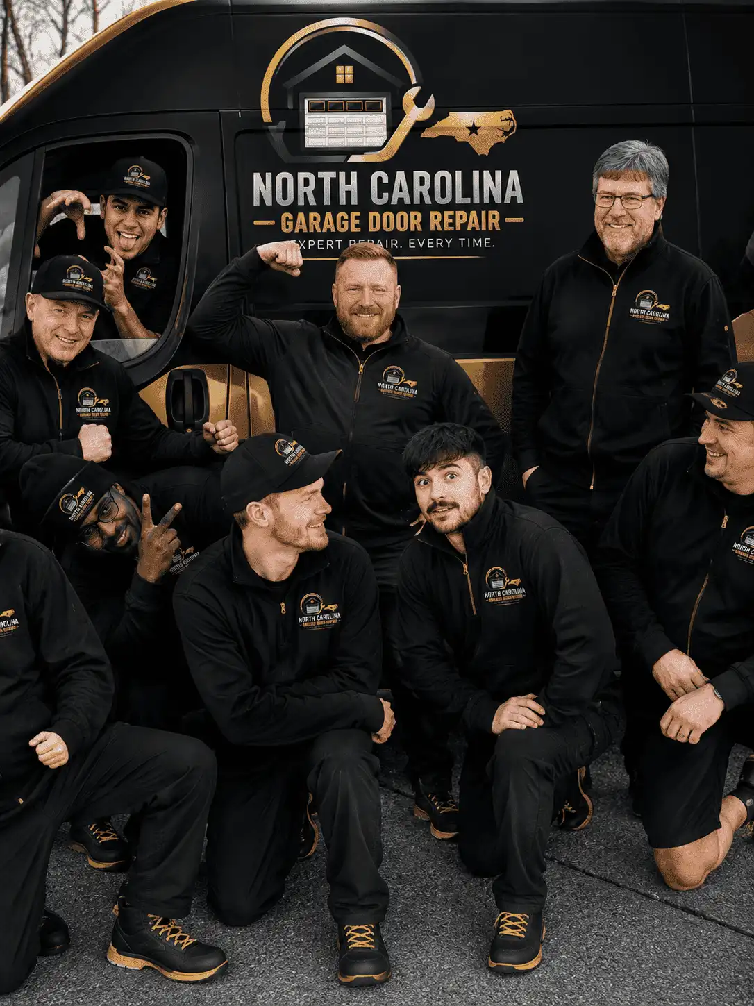 North Carolina Garage Door Repair team at work